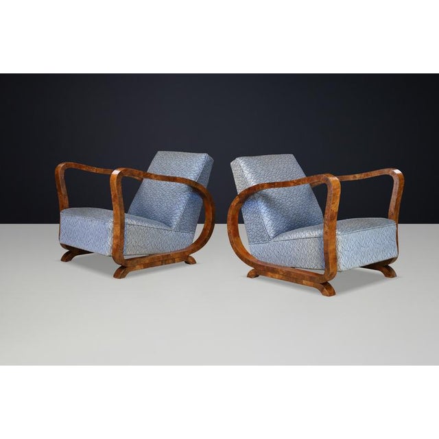 Vintage Italian Art Deco Burl Wood Chair, 1920s For Sale - Image 12 of 12