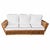 Art Deco 1990s Deco Style "Presidents" Stick Reed Rattan Nantucket Sofa/Lounge Living Room Set For Sale - Image 3 of 12