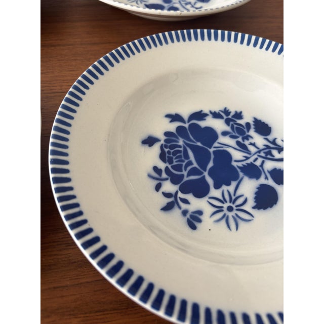 Vintage Luneville Soup Plates, 1950s, Set of 6 For Sale - Image 4 of 9