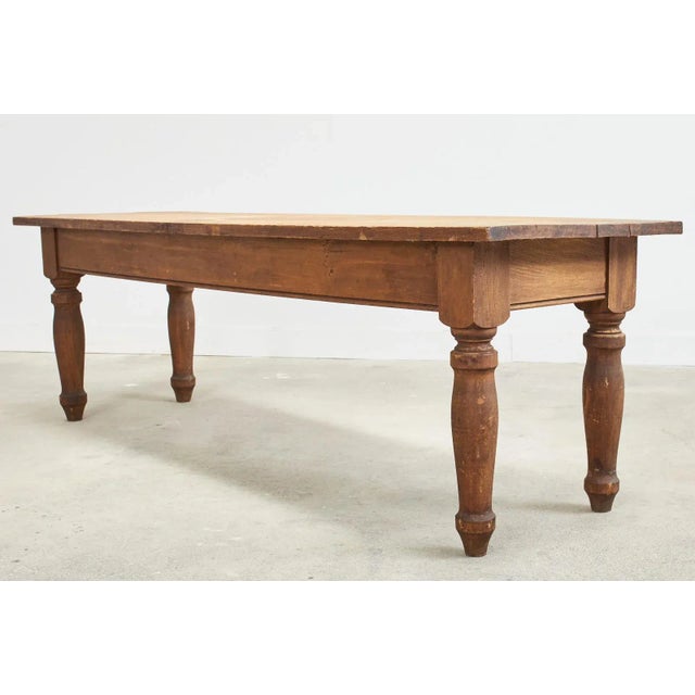 Farmhouse 19th Century American General Store Farmhouse Work Table For Sale - Image 3 of 13