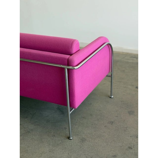 Metal 1970's Danish Loveseat Attributed to Friis & Elmar Moltke Nielsen for Randers Denmark For Sale - Image 7 of 12