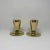 Modernist Heavy Brass Candle Taper Holders - a Pair For Sale - Image 10 of 10