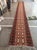Handmade New Zealand Wool Dhurrie Runner, Terracotta, Cream and Brown Geometric Dhurrie Runner - 2.5'x21.5' For Sale - Image 10 of 14