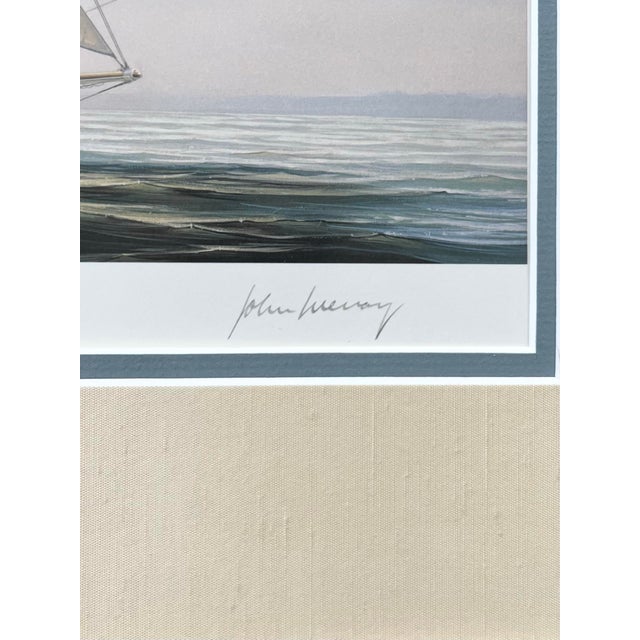 John Mecray “Westward Leading Britannia…” Framed, Matted & Signed Print For Sale In Dallas - Image 6 of 10