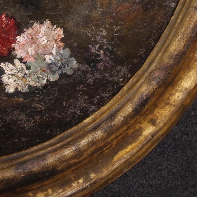 Italian Artist, Oval Still Life, 1780, Oil on Canvas For Sale - Image 13 of 16
