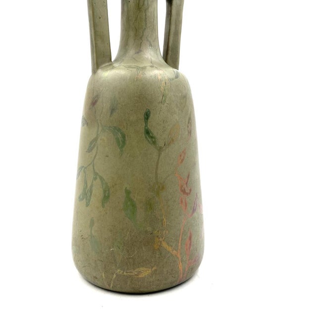 Art Deco Green Iridescent Vase, France, 1930s For Sale - Image 17 of 18