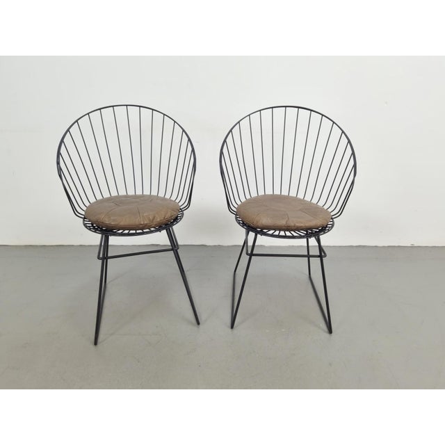 Wire Chair by Cees Braakman for Pastoe, 1950s, Set of 2 For Sale - Image 9 of 16