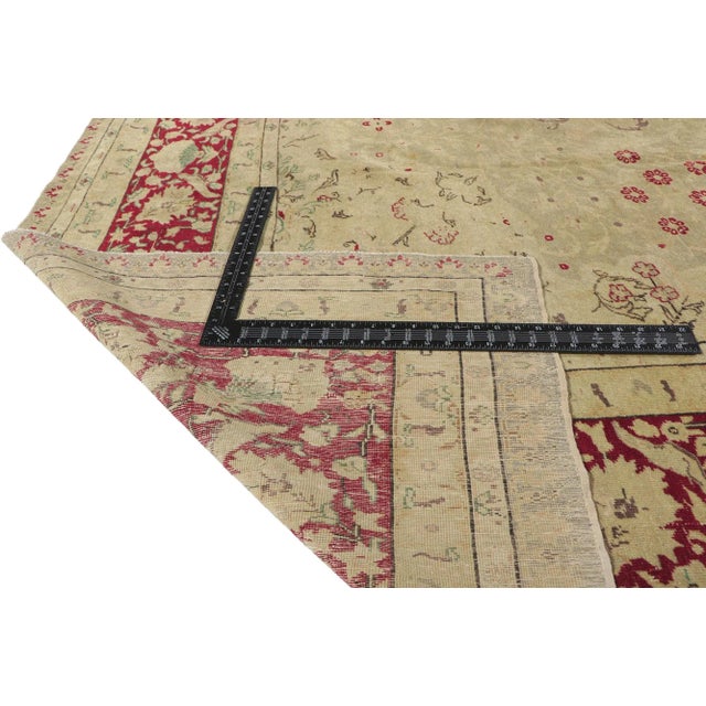 Early 20th Century Antique Turkish Sivas Rug, 09'10 X 14'01 For Sale - Image 5 of 9