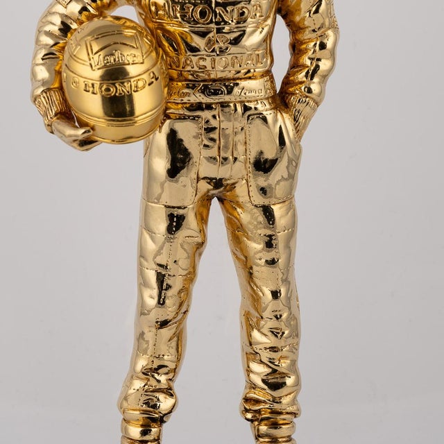Ayrton Senna F1 Trophy Statue in 24 Karat Gold-Plated Silver, 2014 For Sale - Image 11 of 18