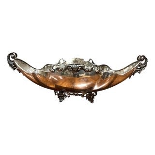 Vintage Italian Silver Jatte Centerpiece, 1920s For Sale