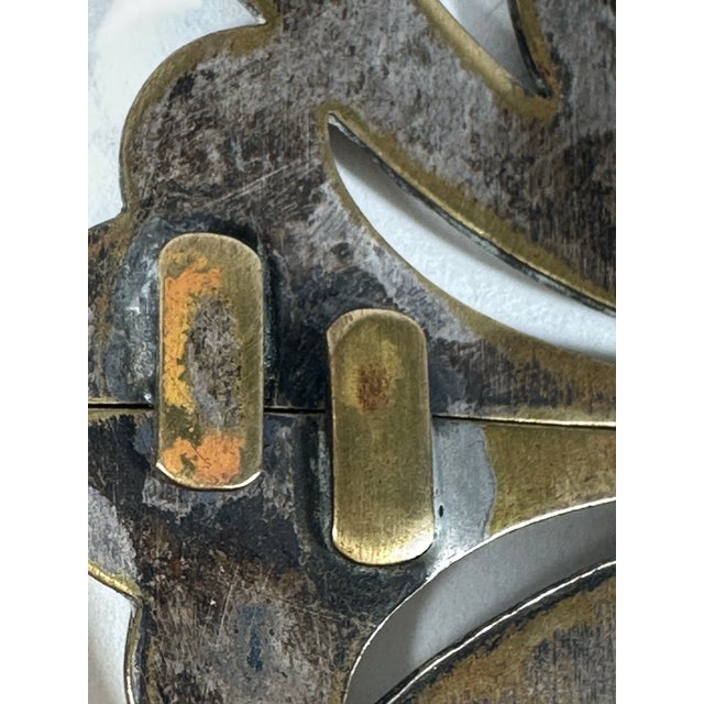 French Antique Rolling Expandable Brass Silverplate Trivet by Au Bon Marché Paris, Late 19th C. For Sale In West Palm - Image 6 of 12