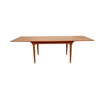Vintage Extendable Teak Dining Table attributed to Gunni Omann for Omann Jun, 1960s For Sale