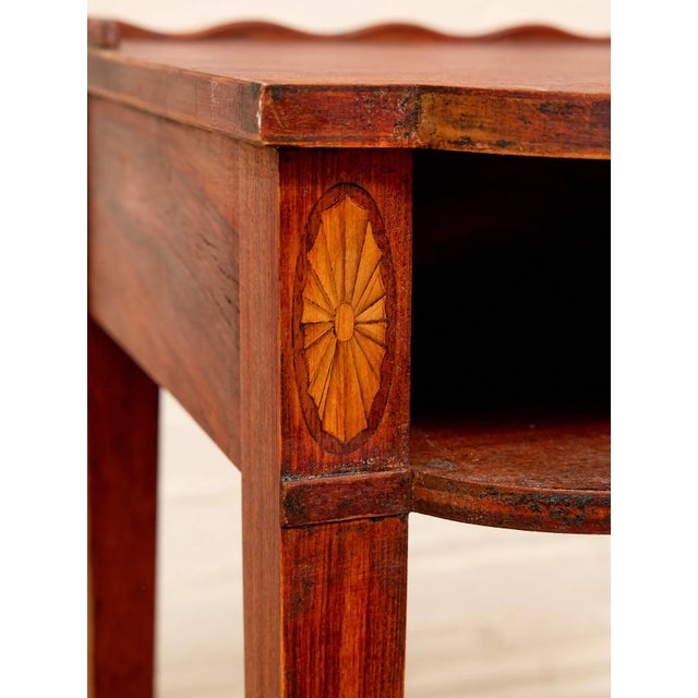 American Vintage Mahogany Console Table With Inlay Details For Sale - Image 3 of 11