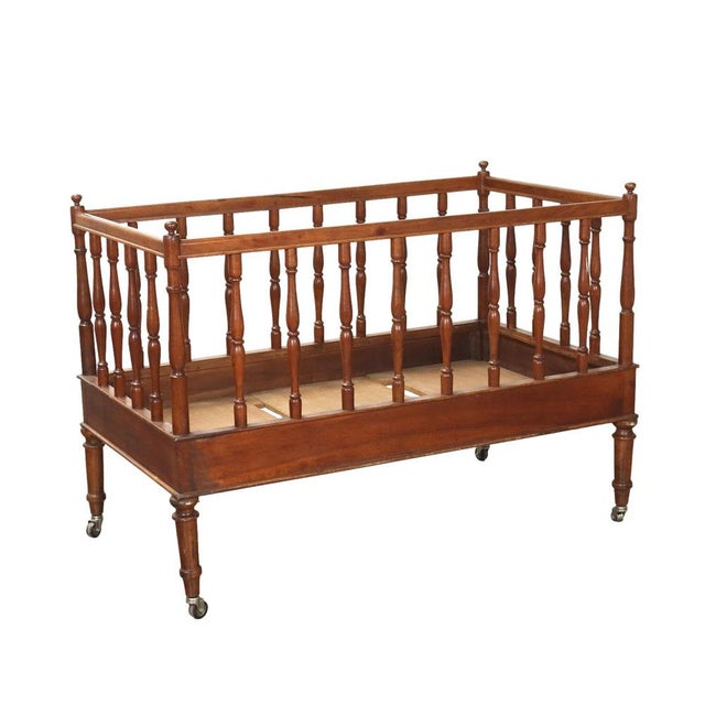 Wood Small 18th Century Bed Umbertino in Walnut, Italy For Sale - Image 7 of 7