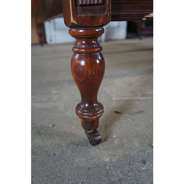 Mid Century Georgian Style Mahogany Double Full Size Four Post Poster Bed For Sale - Image 4 of 13