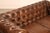 Chesterfield Style 6 Foot Cognac Brown Tufted Leather Sofa For Sale - Image 4 of 16