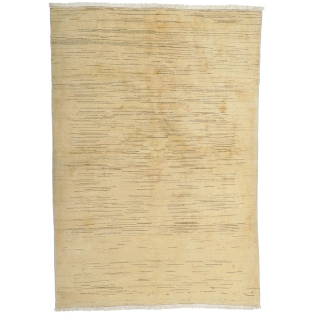 Mid 20th Century Vintage Persian Gabbeh Rug - 05'02 X 07'06 For Sale - Image 9 of 9