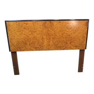 Mid Century Lane Burl Olivewood Queen Headboard For Sale