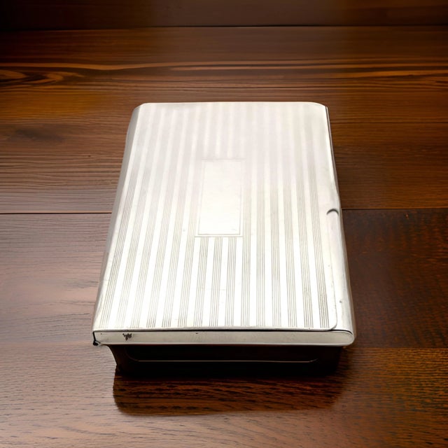 Late 20th Century Late 20th Century Tiffany & Co Estate Business Card Holder Sterling Silver 58.1 Grams For Sale - Image 5 of 15