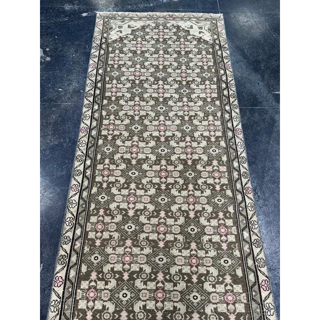 Contemporary Turkish Vintage Rug 3'1" x 9'8" For Sale - Image 3 of 7