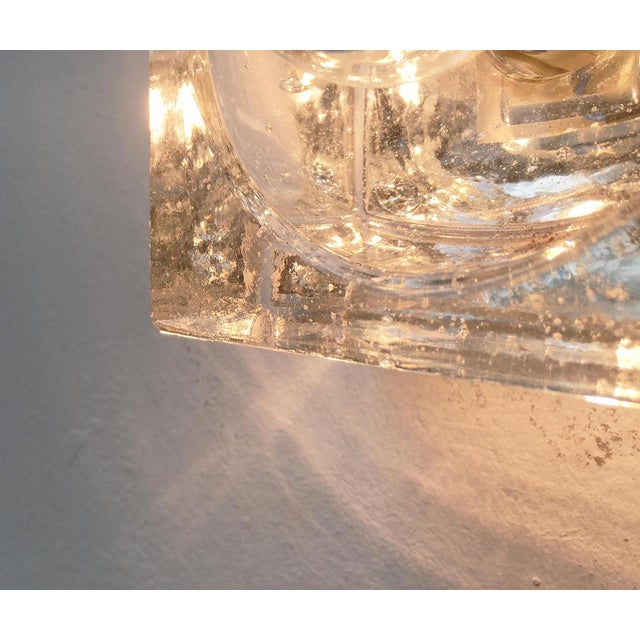 Vintage German Space Age Type 310 Wall Lamps in Glass by Ludwig Beilharz for MZ Müller & Zimmer Leuchten, 1970s, Set of 6 For Sale - Image 9 of 18