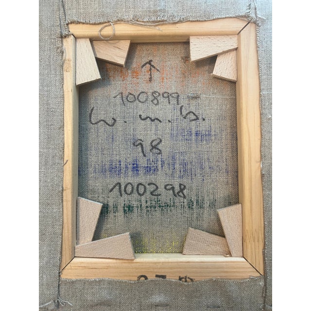 Willy Müller-Brittinau (1938-2008), Modern Abstract Acrylic, Painted on Stretched Canvas, Signed on Verso, Dated, Framed For Sale - Image 4 of 5