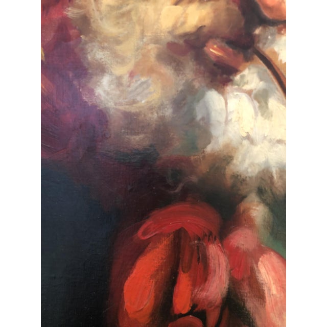 Alberto Cecconi, Man with a Pipe, 1950s, Oil on Canvas, Framed For Sale - Image 7 of 13