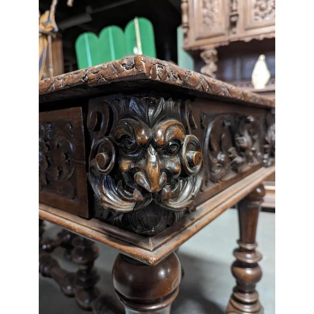Renaissance Style Table in Walnut For Sale - Image 5 of 7
