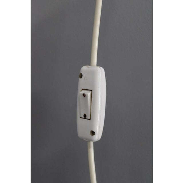 Mid-Century Adjustable Wooden Wall Lamp with Rattan Shade, 1970s For Sale - Image 11 of 15