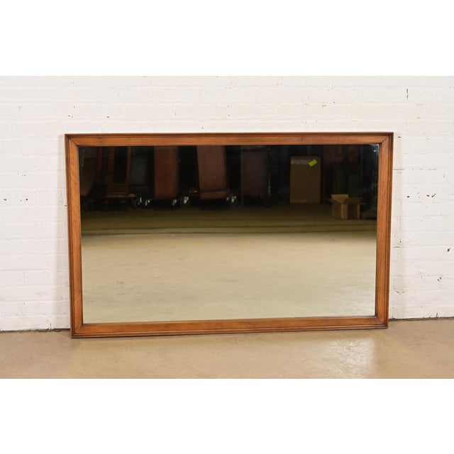 Drexel Mid-Century Modern Large Walnut Framed Wall Mirror, 1960s For Sale - Image 10 of 10