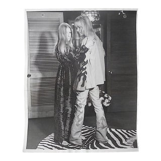 Original Mid Century Glossy Silver Gelatin Studio Photograph-Decked Out Hippies-8"x10"-1960' For Sale