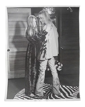 Original Mid Century Glossy Silver Gelatin Studio Photograph-Decked Out Hippies-8"x10"-1960'