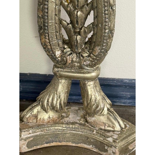 Wood Early 20th Century Italian Neoclassical Console Table With Granite Top For Sale - Image 7 of 17