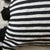 Moroccan Black & White Striped Pompom Pillow Cover For Sale - Image 3 of 4
