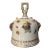 Antique 19th Century Meissen Porcelain Table Bell With Applied Flowers and Hand Painted Insects For Sale