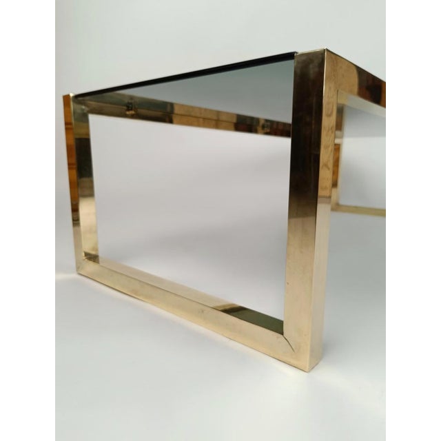 Large Mid-Century Brass Coffee Table, Italy, 1970s For Sale - Image 18 of 18