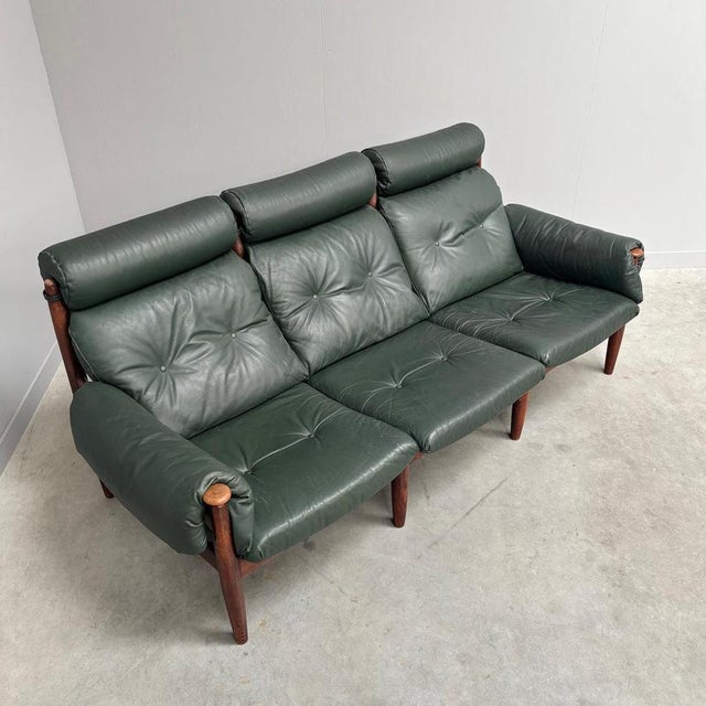Wood Lounge Sofa by Eric Merthen for Ire Möbel AB, 1960s For Sale - Image 7 of 18