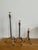 Traditional Late 20th Century Maitland-Smith Brass-Mounted Pricket Candlesticks- Set of 3 For Sale - Image 3 of 12