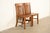 Early 20th Century Limbert Style Antique Mission Oak Arts & Crafts Spindle Back Side Chairs or Dining Chairs, Pair For Sale - Image 5 of 14