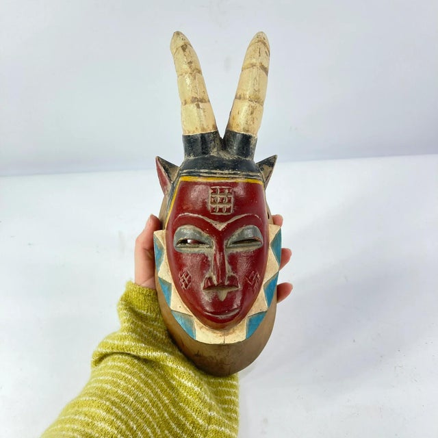 Early 20th Century Early 20th Century Baule House Mask Côte d'Ivoire For Sale - Image 5 of 6