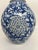 Japanese Vintage Japanese Blue and White Floral Bamboo Decorated Vase For Sale - Image 3 of 8