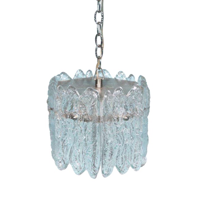 Vintage Glass Hanging Lamp from Orrefors For Sale