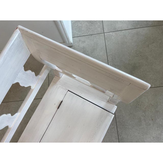 Provincial Natural Wood Kitchen Bench Chest For Sale - Image 14 of 16