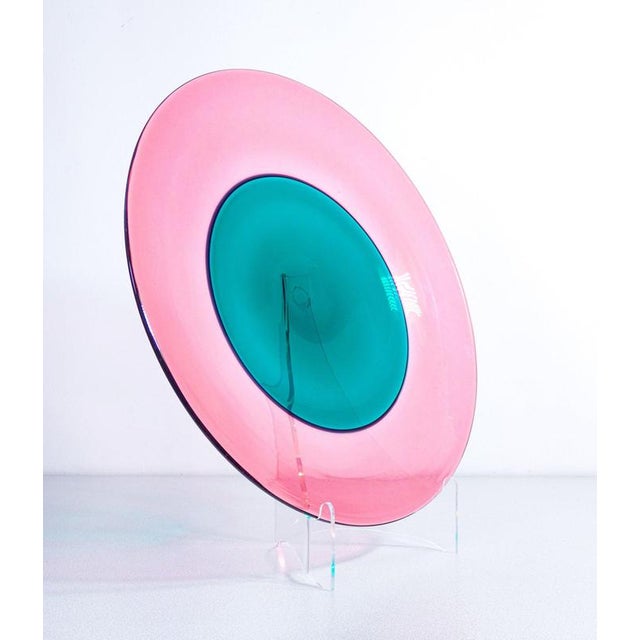 1990s Glass Plate by Yoichi Ohira for De Majo For Sale - Image 5 of 18