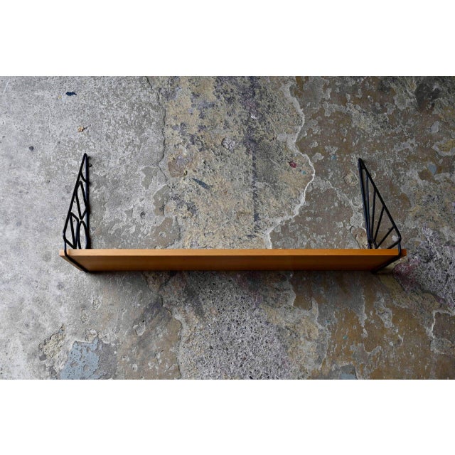 Beige Mid-Century Modern String Shelf, 1950s For Sale - Image 8 of 9