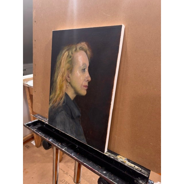 Portrait of Jenne by Kathleen Varadi, 2026 Oil on Canvas For Sale In Savannah - Image 6 of 9
