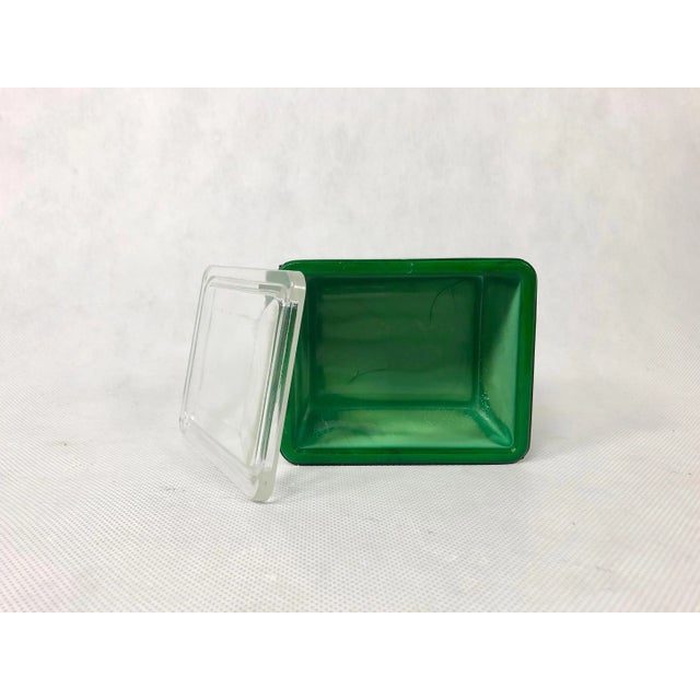 Bohemian Malachite Box from Jablonec Glass, 1960s For Sale - Image 6 of 7