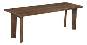 1960s Farmhouse Dark Brown Mango Wood Entryway Bench