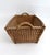 1960s 1960s French Wicker Market Basket 19" X 28" For Sale - Image 5 of 9