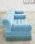 Sky Blue George Smith Tufted Mohair Velvet Sectional Sofa For Sale - Image 8 of 12